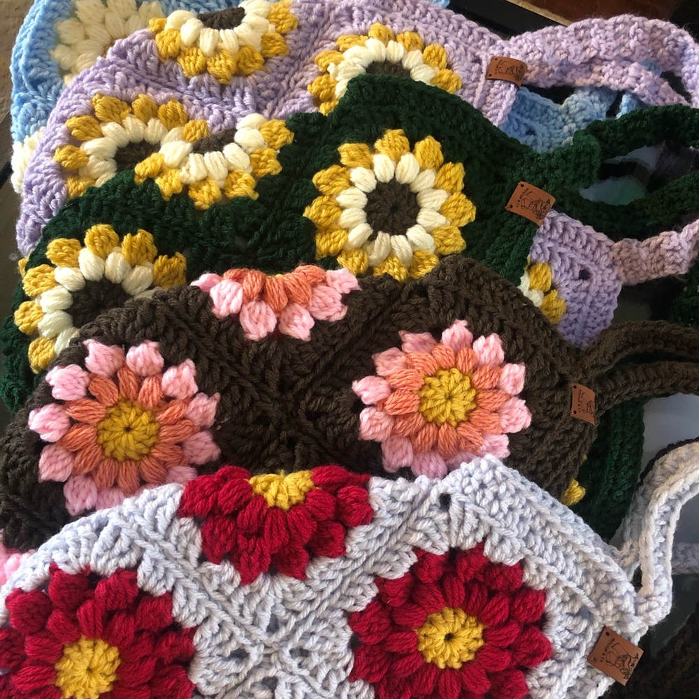 Handmade crochet bags 🌻 🌸